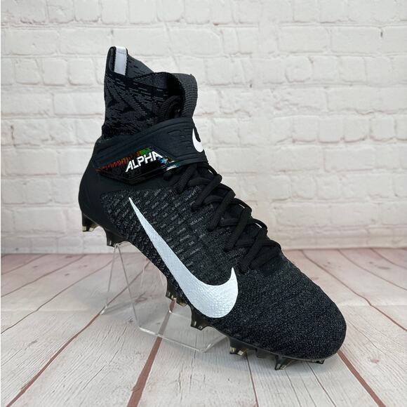 Nike Other - Nike Alpha Menace Elite 2 Flyknit Black Football Cleats Mens Size 10 AO3374-001